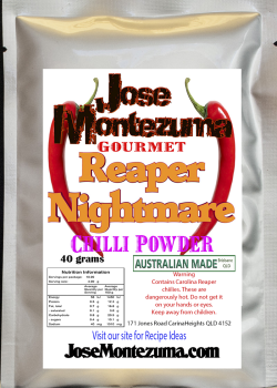 Jose Montezuma Chilli Chili Sauces Hot Sauce Reaper Nightmare