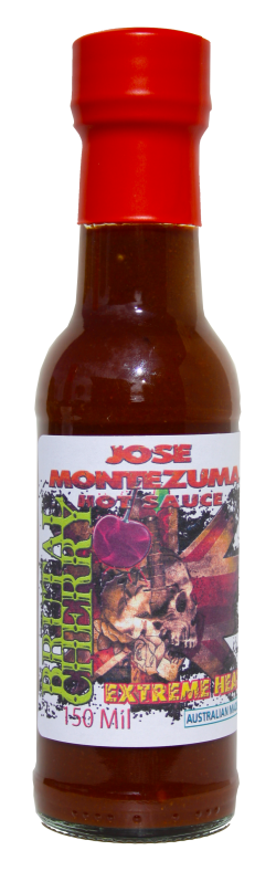 Jose Montezuma Chilli Chili Sauces Hot Sauce Brutal Cherry