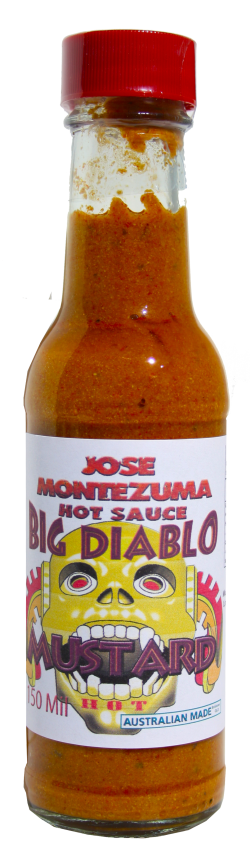 Jose Montezuma Chilli Chili Sauces Hot Sauce Big Diablo Mustard