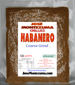 Jose Montezuma Chilli Chili Sauces Hot Sauce Habanero Chilli Powder 100G